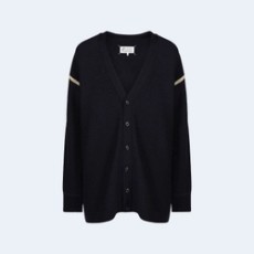 메종 마르지엘라 엘보우 패치 가디건 네이비